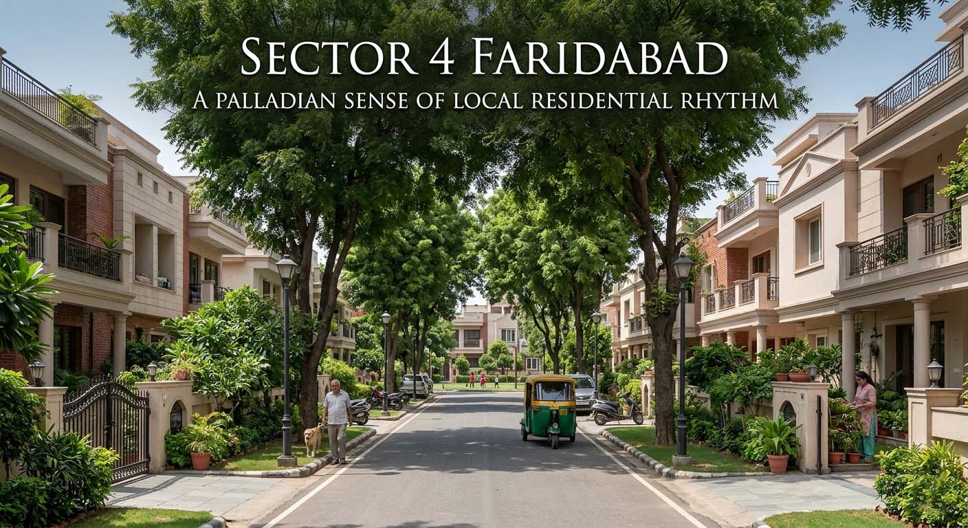 Sector 4 Faridabad(Ballabhgarh): A Palladian Sense of Local Residential Rhythm