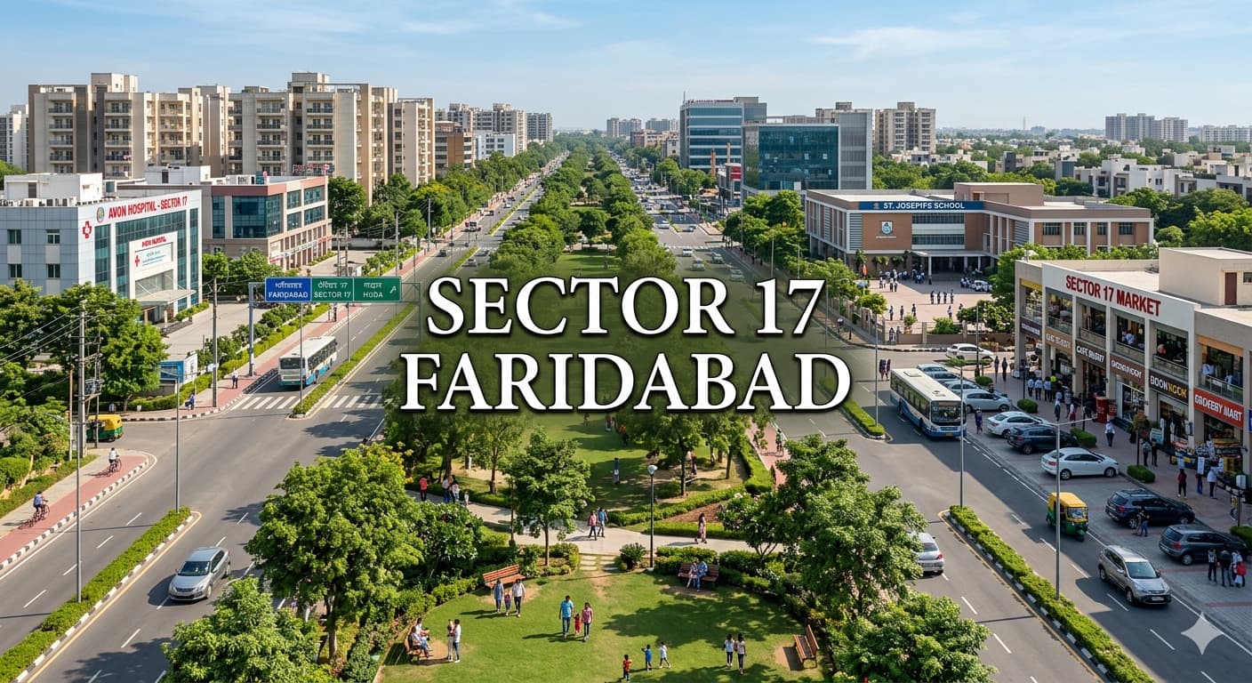 Sector 17 Faridabad A Connected Corner Of City Living