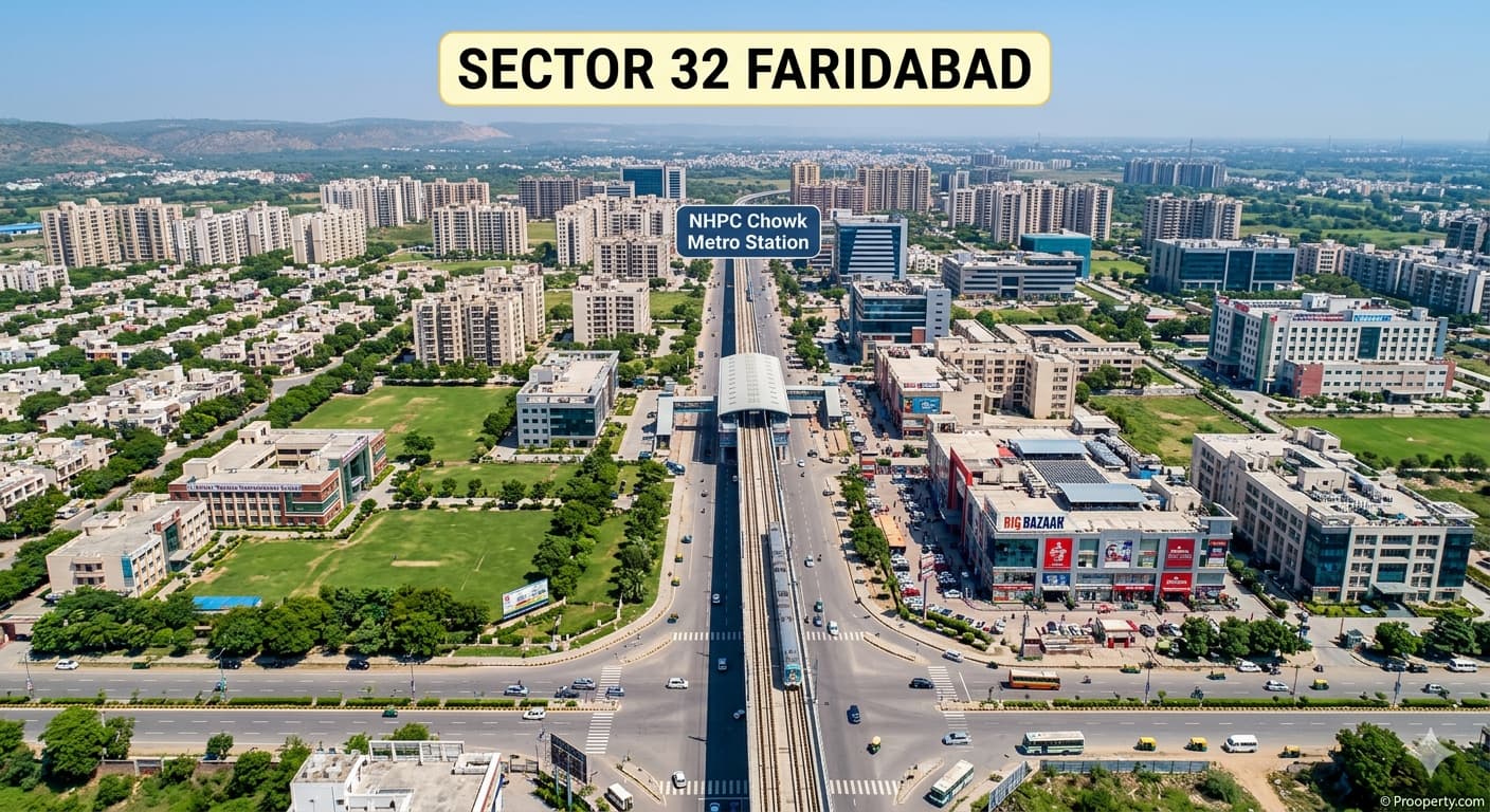 Sector 32 Faridabad Connectivity Education Healthcare and More