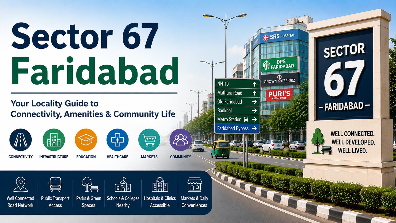Sector 67 Faridabad: Locality Guide, Connectivity & Community Insights